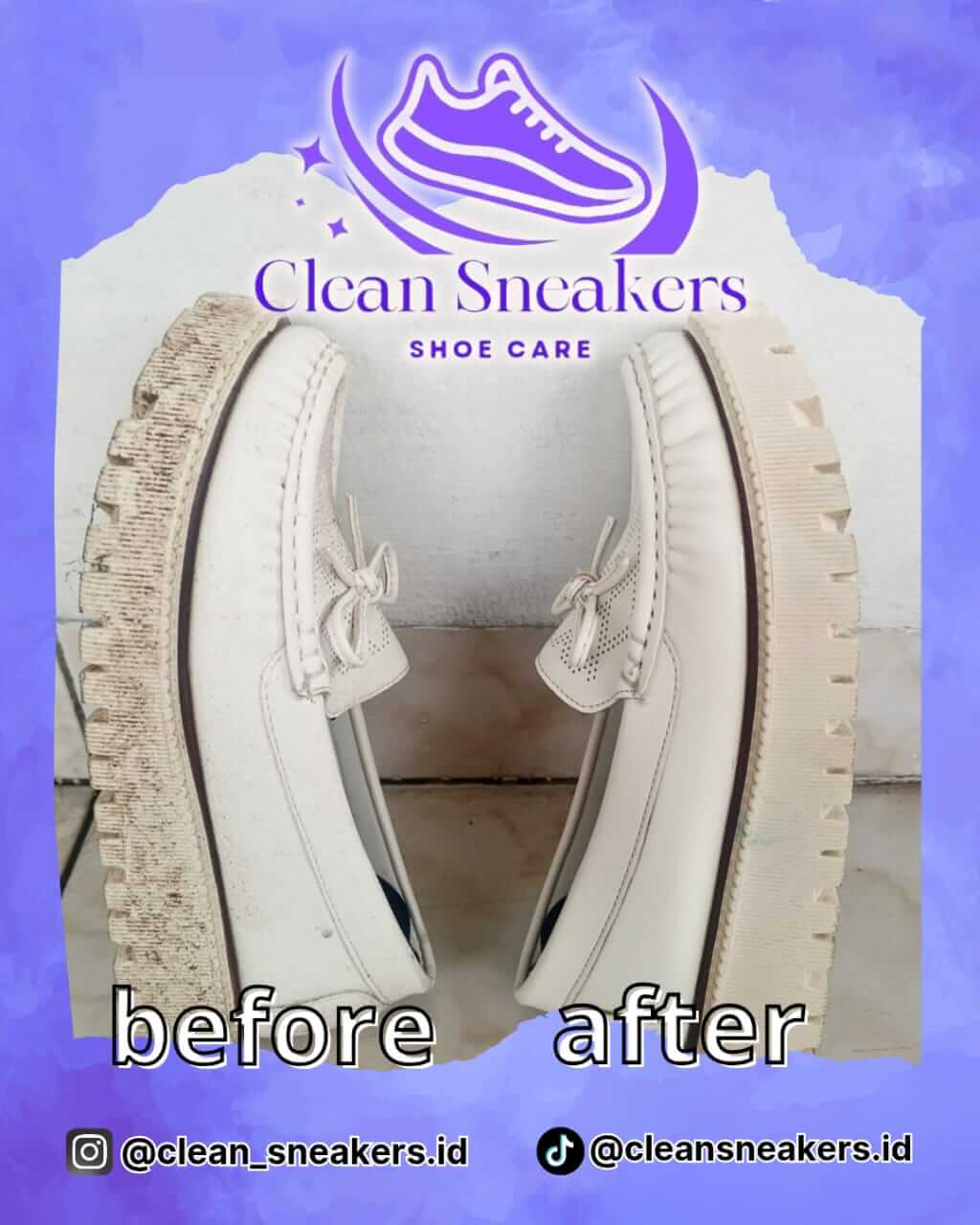 Hasil cuci sepatu before after 3 - Cuci Sepatu Surabaya Clean Sneakers.id